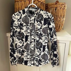 J.Crew floral button down.